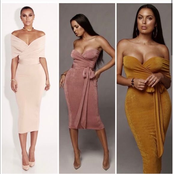 JLUXLABEL Dresses & Skirts - Mustard JLuxLabel Elizabeth Multi Way Wrap Dress